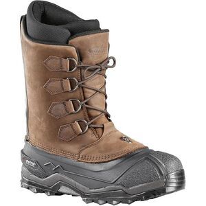 Baffin 100% Leather Mens Control Max Snow Boot, Rubber Sole, Size 12, Worn Brown